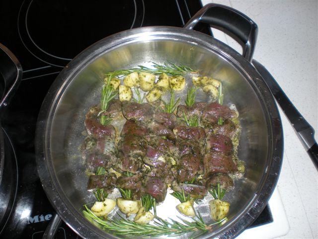 lammfilet auf rosmarinspieß