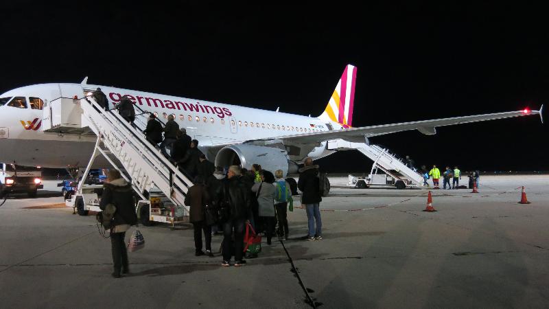 Abflug am 04.11. vom Flughafen Kavala